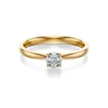 Pierścionek złoty z diamentem AJPZ_073